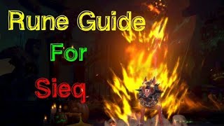 Rune Guide For Sieq Summoners War Lost Centuria [upl. by Ataynek]