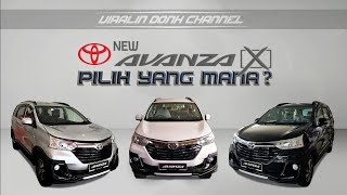 2018 NEW AVANZA X 15X G  AVANZA CROSSOVER MANA YANG PALING KEREN WARNANYA [upl. by Ellecrag889]