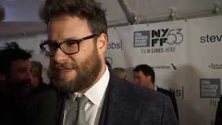 Seth Rogen  Steve Jobs Red Carpet  NYFF53 [upl. by Aicileb]