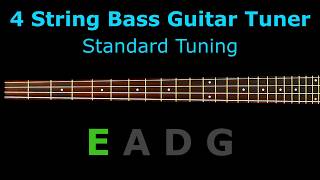 4 String Bass Guitar Tuner  Standard Tuning [upl. by Padegs]