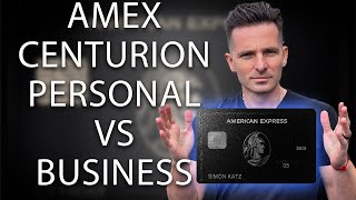 Amex Centurion Personal vs Centurion Business Card  What Are The Black Card Differences [upl. by Nahs]