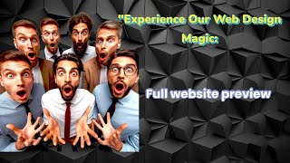 quotExperience Our Web Design Magic Full Website Previewquot [upl. by Annetta941]