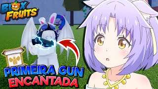 MINHA PRIMEIRA GUN ENCANTADA USEI ELA EM PVP NO BLOX FRUTIS  BOUNTY HUNTER PC EP 109 [upl. by Adiam181]