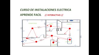 FACÍL INSTALACIÓN ELÉCTRICA DOMICILIARIA PLANO DE OBRA [upl. by Ahsiemal]