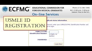 USMLE ID registration [upl. by Ecyla]