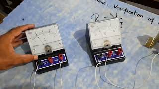 Verification of Ohm law Physics Practical Class 10th Ohm law Practical demonstration [upl. by Assirod]