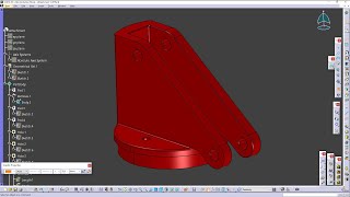 CATIA V56R2017  ATTACHMENT  HYDRAULIC ARM [upl. by Atlas376]