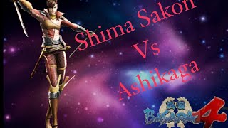 Shima Sakon VS Ashikaga quotSengoku Basara4quot [upl. by Nonnairb]