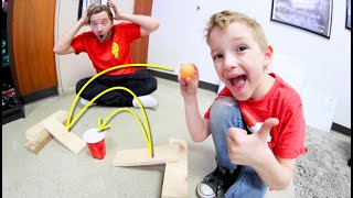 FATHER SON GAME OF PONG  Trick Shot Time [upl. by Akinak626]