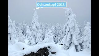 Winterlauf im tiefen Schnee im Fichtelgebirge rund um den Ochsenkopf am 23022013 [upl. by Yorgen]