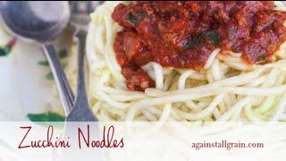 Zucchini Noodle Recipe  Danielle Walker [upl. by Ajoop863]