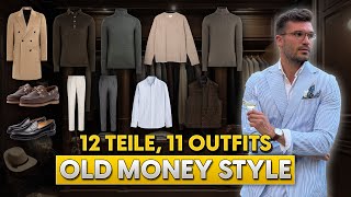 12 Kleidungsstücke 11 Outfits Old Money Style  Stylingtipps für Männer [upl. by Nivonod701]