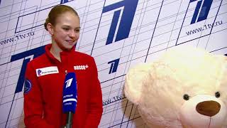 Alexandra Trusova  Russian Nationals 2021 Interview after FS [upl. by Setiram]