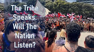 Tens of thousands crowd New Zealand’s Parliament grounds in support of Māori rights [upl. by Sigismond857]