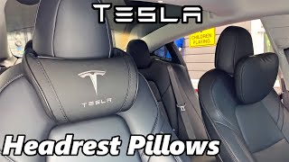 Tesla Model 3Y  Headrest Pillows Comparison [upl. by Saito127]