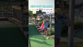 Hole 16 Round 2  1 Bella 🇺🇸 vs 4 Eddie 🇬🇧 Mini Golf Olympics minigolf [upl. by Erek]