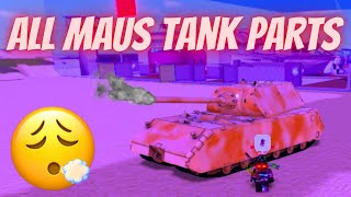 ALL NEW MAUS TANK PART LOCATIONS IN WAR TYCOON FACE CAM [upl. by Pleione631]