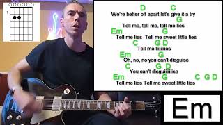 Little Lies  Fleetwood Mac  Guitar Lesson  Cover [upl. by Kinelski]