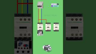 three phase motor starter connection motor electricalwiring shorts [upl. by Laurel]