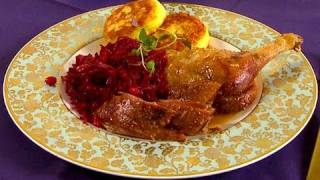 Rezept Ente mit GranatapfelRotkohl selber machen  Hauptgang für Menü zu Weihnachten [upl. by Donn631]