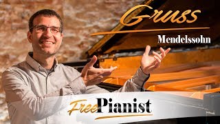 Gruss  Duet  KARAOKE  PIANO ACCOMPANIMENT  Op63 n3  Mendelssohn [upl. by Ennairoc]