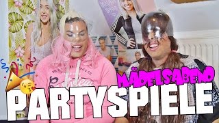 PARTYSPIELE mit Naschi  MÄDELSABEND  Schnell besoffen  Kondome amp Topfschlagen [upl. by Enitsyrhc]