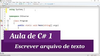 C Intermediário I Aula 1  Escrever texto em um arquivo [upl. by Terle]