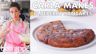 Carla Makes a Giant Blueberry Pancake  From the Test Kitchen  Bon Appétit [upl. by Jacobo]