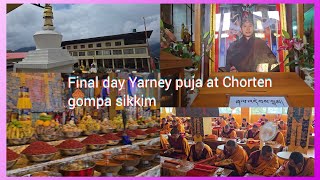 Chorten gompa 33rd yarney puja final day wodzer vlog [upl. by Doownyl]