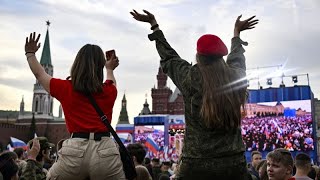 A Moscou un concert pour lanniversaire de lannexion revendiquée de régions ukrainiennes [upl. by Knowles]