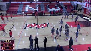 Niles West High School vs Mundelein High School Mens Sophomore Basketball [upl. by Anillehs]