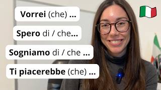 Learn Italian phrases to talk about your dreams and wishes for A2 to B1 Subtitles [upl. by Halie]