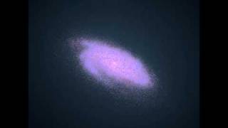 Simulation Of Spiral Galaxy Formation [upl. by Neenahs102]