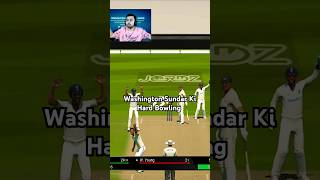 Washington Sundar Ki Hard Bowling 😯 Cricket 24 shorts cricket viral indvsnz [upl. by Nocaj651]