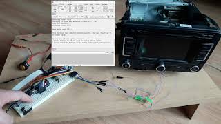 VW RNS315 Technisat Brute Force code finder based on Arduino decoding tool [upl. by Airotciv]