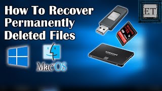 How To Recover Permanently Deleted Files in Windows and MacOS USB Hard Drives [upl. by Hendricks417]