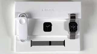 Apple Watch Series 6 Unboxing Graphite Stainless Steel 44mm [upl. by Iru]