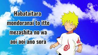 ğŸ¶ğŸµBlue bird Naruto  Habataitara Lyric  Aoi Aoi Ano SorağŸ¶ğŸµ [upl. by Aynek]