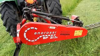 Mowing Hay with our Enorossia closer look at the scissor cut [upl. by Ised]