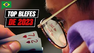 OS MELHORES BLEFES DE 2023 ♠️ PokerStars Brasil [upl. by Elyk505]