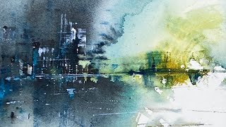 Atmospheric Abstract Watercolour Painting Ideas [upl. by Feer]