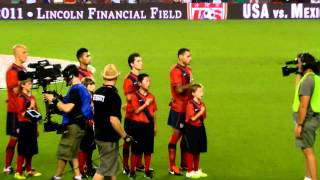 Mexico vs USA  USA National Anthem [upl. by Elvah539]