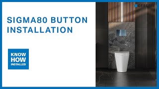 Geberit Sigma80 touchless inwall concealed cistern button installation [upl. by Aneev]