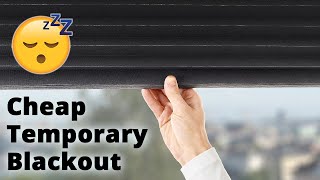 Removable Blackout Window Covering from IKEA  Cheap Easy No Film Shade or Curtain [upl. by Carney]