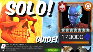 CGR Solos Nebula  Winter of Woe  Size M amp Off Burst  Marvel Contest of Champions [upl. by Alamap82]