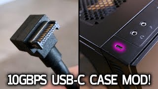 CASE MOD Adding a 10Gbps USB 31 Gen2 TypeC Plug [upl. by Becker]