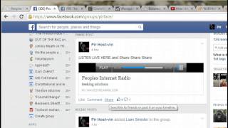 Facebook LIVE radio player for Peoples Internet Radio [upl. by Aiuqcaj]