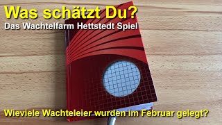 Gewinnspiel Wieviele Wachteleier wurden im Februar gelegt WAS SCHÄTZT DU Wachtelfarm Hettstedt [upl. by Hyacinthie]