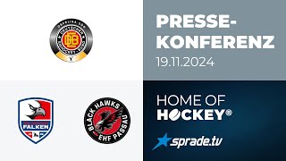 19112024  Pressekonferenz  Heilbronner Falken vs EHF Passau Black Hawks [upl. by Male]