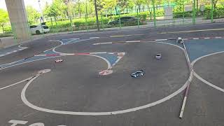 TAMIYA TRF420X vs YOCOMO BD9 vs XPRESS XQ10R 청라서킷 110 대십 온로드 투어링 레이스3 [upl. by Stefan]